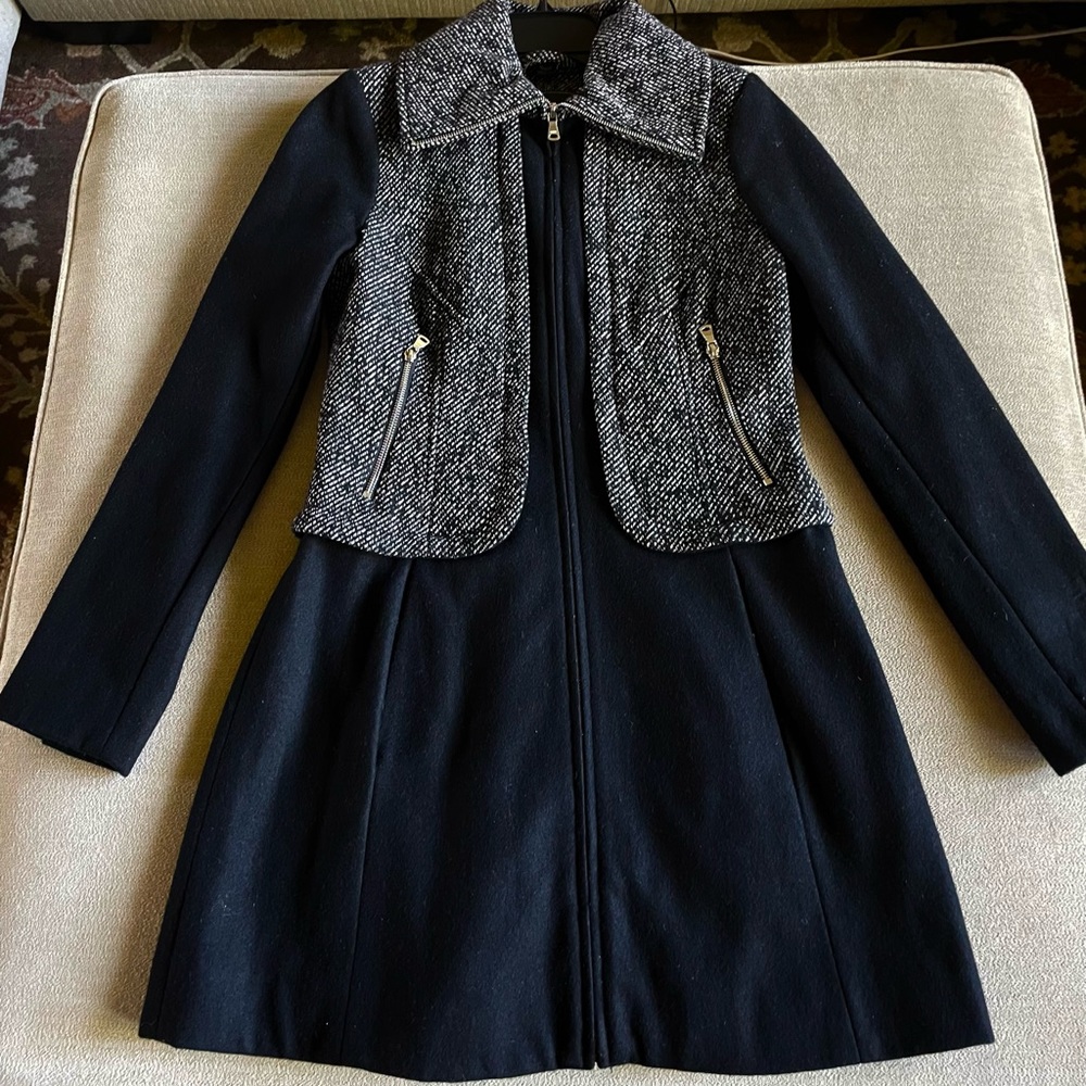Women’s Guess Tweed/Wool Coat.